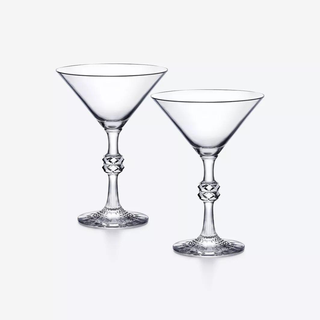 2813132_grey_001.jpg JCB PASSION COLLECTION 2'li Kristal Martini Bardağı Seti - Görsel 1