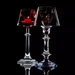 HARCOURT Our Fire Kristal Gümüş Şamdan - Görsel 3
