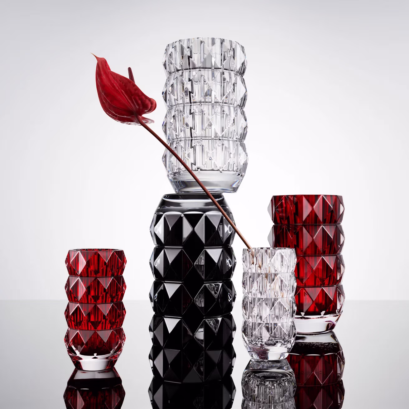 LOUXOR Round Kristal Vazo - Görsel 3