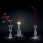 NEW ANTIQUE Kristal Çift Taraflı Vazo - Görsel 3