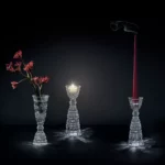 NEW ANTIQUE Kristal Çift Taraflı Vazo - Görsel 3