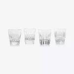 COFFRET Vintage 4'lü Kristal Viski Bardak Seti