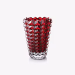 EYE II VASE Zig Zag Kırmızı Kristal Vazo