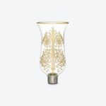 TULIPE HURRICANE SHADE FLAT TOP GILDED ACANTHUS 22.14 X6