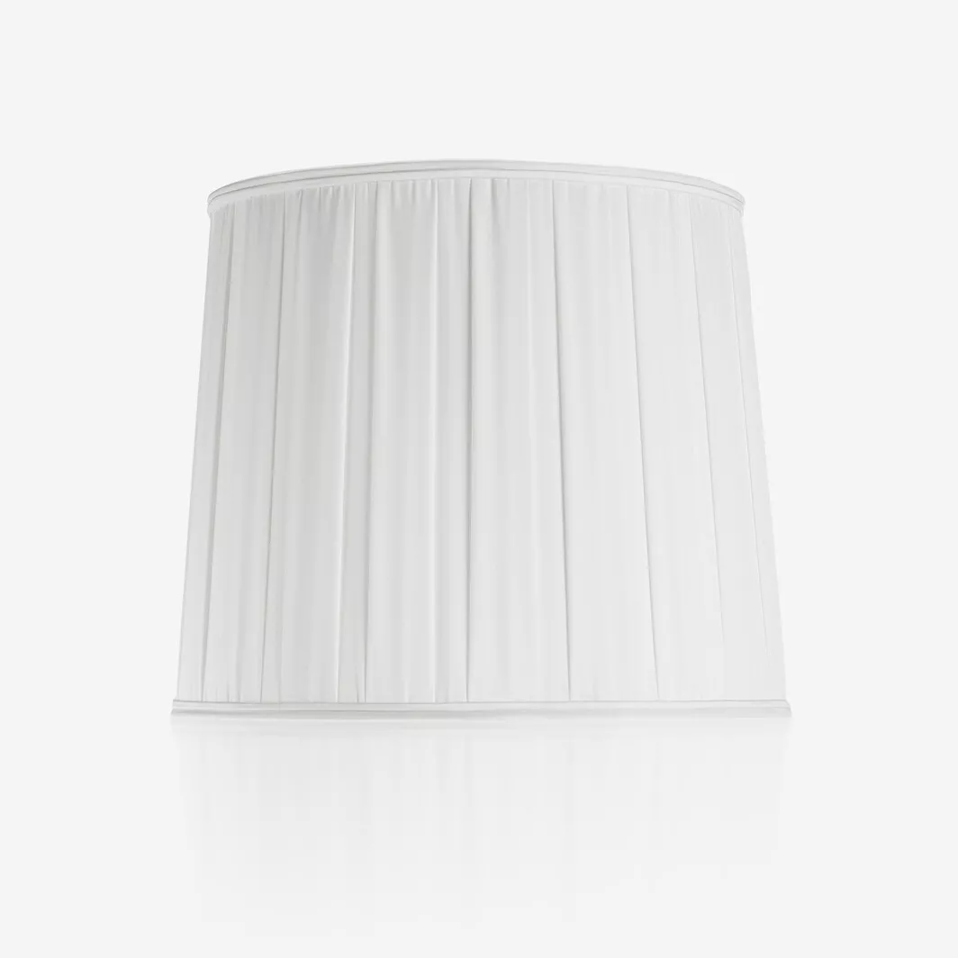 2809985_grey_001.jpg KRYSTA LAMPSHADE WHITE PLEATED - Görsel 1
