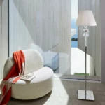 TORCH FLOOR LAMP CEI 145 WHITE LAMPSHADE - Görsel 2