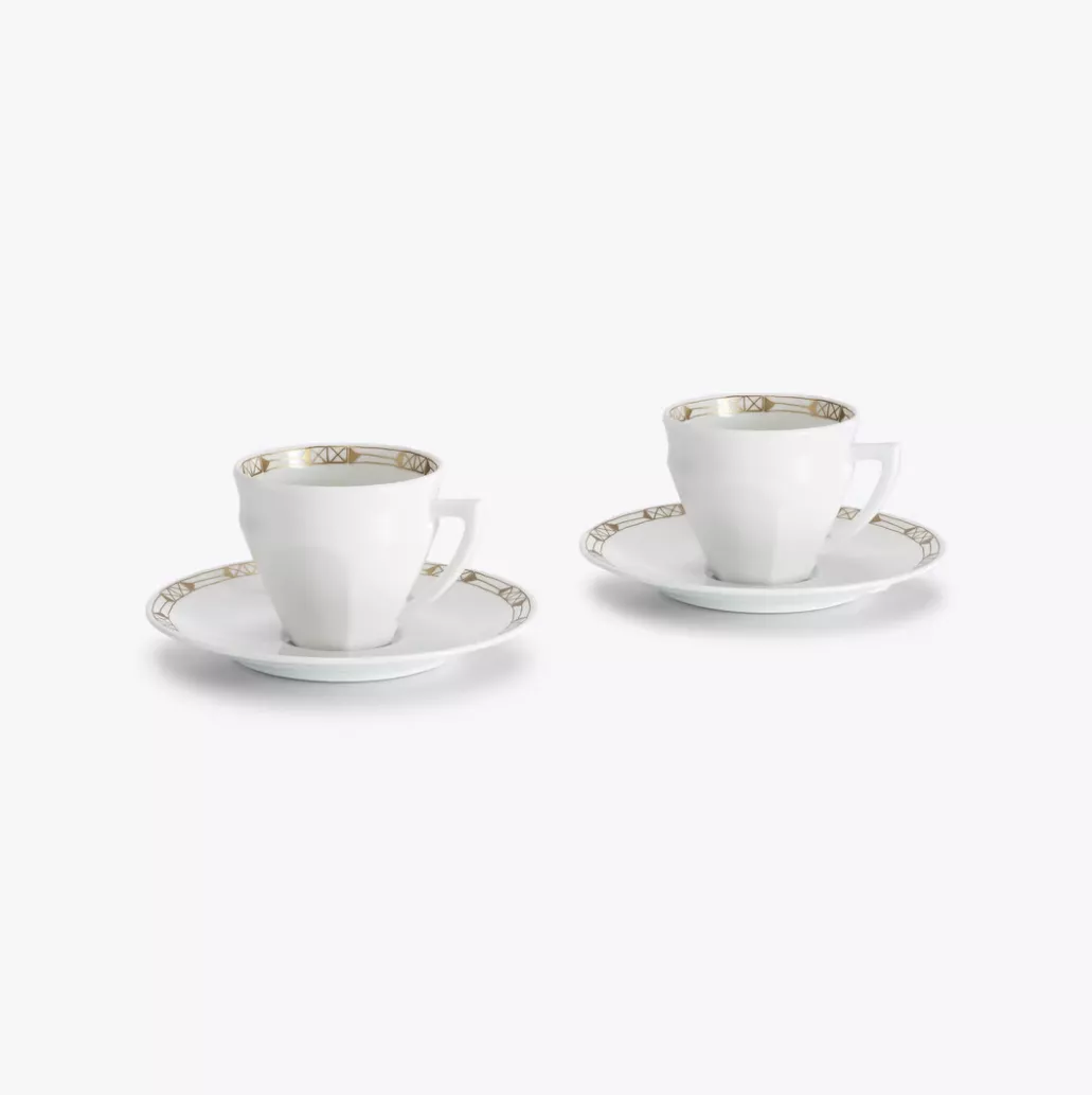 2817030-1 TALLEYRAND Porselen 2'li Kahve Bardağı Seti - Görsel 1