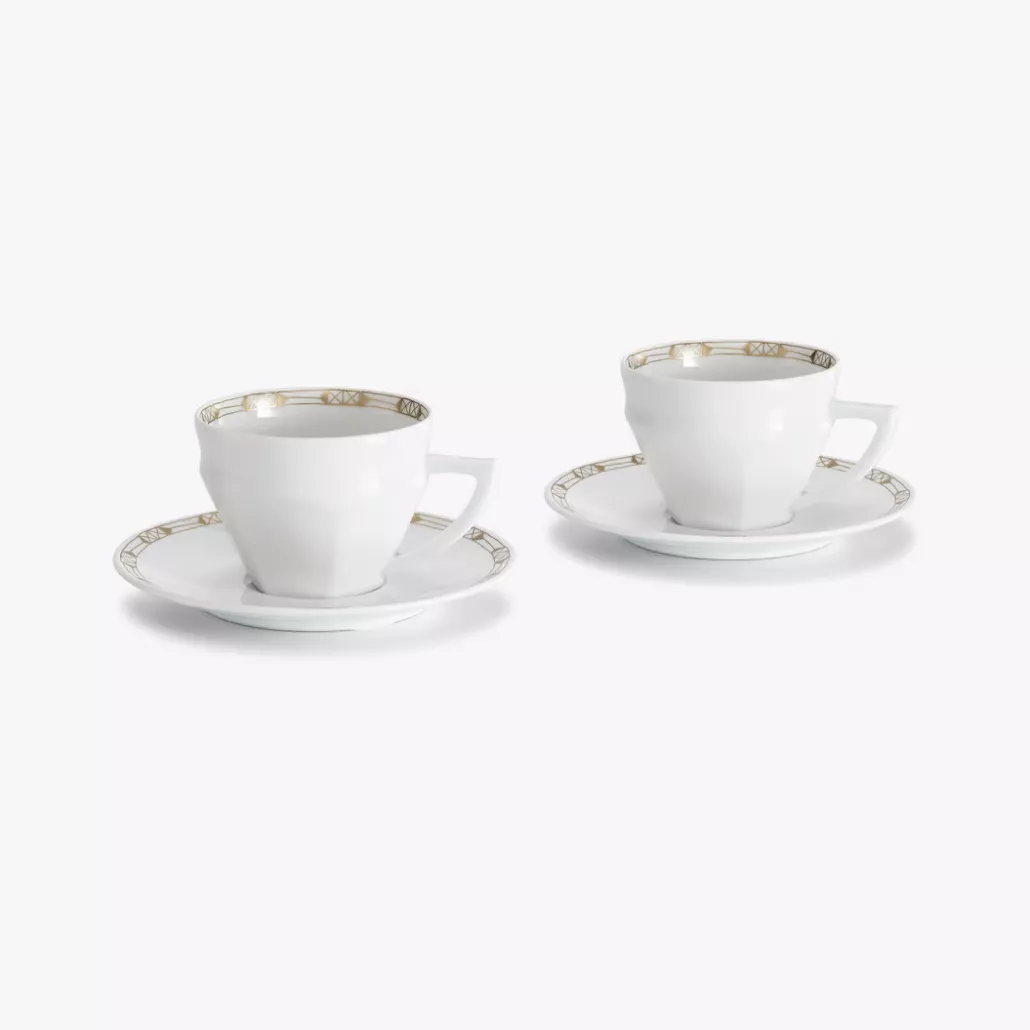 2817031-1 TALLEYRAND Porselen 2'li Çay Bardağı Seti - Görsel 1