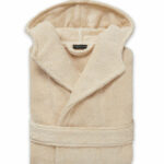 DOROTEA Bej Unisex M Beden Bornoz