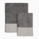 PETTY 2'li Dove Grey Havlu Seti