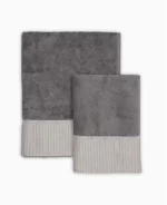 PETTY 2'li Dove Grey Havlu Seti