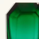 OCTOGONE Yeşil Kristal Vazo - Görsel 3