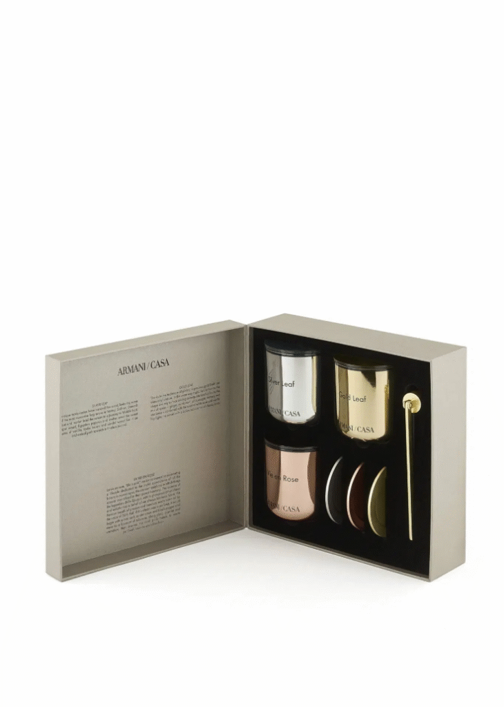 PEGASO 3 Parçalı Mum Seti & Mum Söndürücü