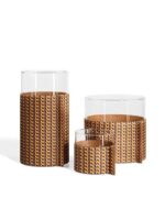 LEATHER POT Pelle Weavers Cinnamon High Vazo - Görsel 5