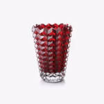 EYE II VASE Zig Zag Kırmızı Kristal Vazo
